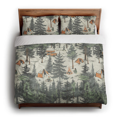Campsite king - cotton - White Backing