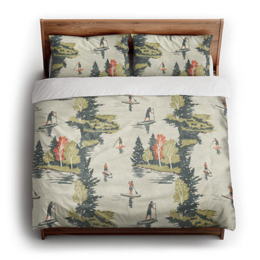 Paddleboard Party king - cotton - White Backing