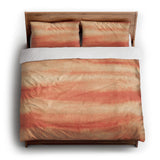 Ophelia Watercolor Peach Balayage king - cotton - White Backing