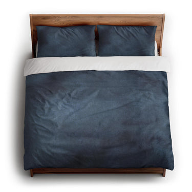 Andromeda Watercolor Navy king - cotton - White Backing