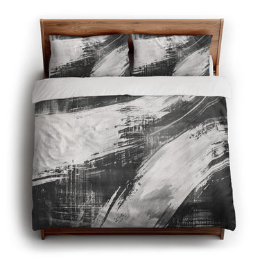 Emil Charcoal Grey king - cotton - White Backing
