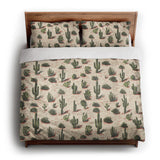 Desert Cacti king - cotton - White Backing