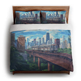 Chicago Metro king - cotton - White Backing