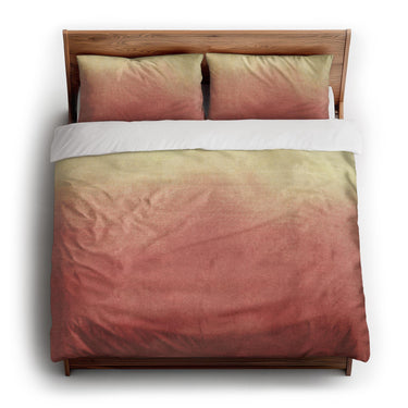 Kieran Watercolor Peach Ombre king - cotton - White Backing