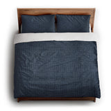 Terra Blue king - cotton - White Backing
