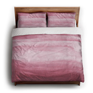 Jacinda Watercolor Pink Ombre king - cotton - White Backing