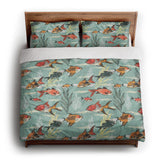 Fish Tank king - cotton - White Backing