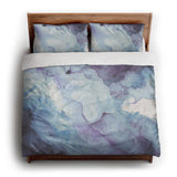 Zephyr Watercolor Amethyst king - cotton - White Backing