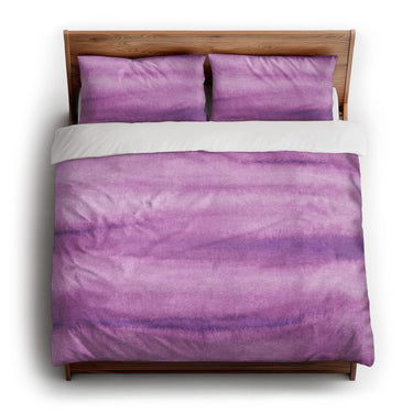 Ophelia Watercolor Violet Balayage king - cotton - White Backing