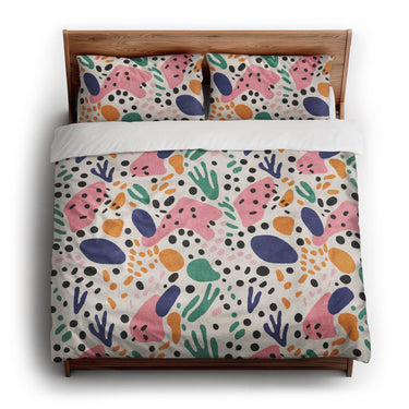 Camille Multicolor king - cotton - White Backing
