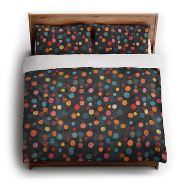 Bokeh at Night king - cotton - White Backing