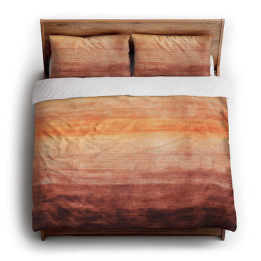 Ruidoso Red & Orange king - cotton - White Backing