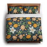 Lemon and Sage king - cotton - White Backing