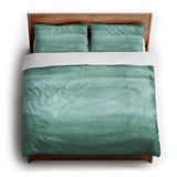 Jacinda Watercolor Teal Ombre king - cotton - White Backing