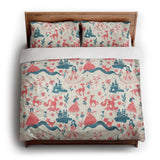 Pink Princess Fairytale king - cotton - White Backing