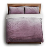 Kieran Watercolor Mauve Ombre king - cotton - White Backing