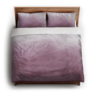 Kieran Watercolor Mauve Ombre king - cotton - White Backing