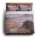 The Great Salt Lake of Utah by Thomas Moran king - cotton - White Backing
