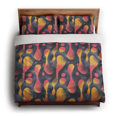 Hot Lava king - cotton - White Backing