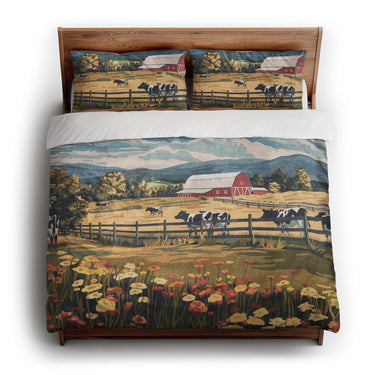 Vermont Spring Farmlife king - cotton - White Backing