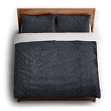 Kiva Slate Blue king - cotton - White Backing