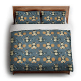 Musical Chimps king - cotton - White Backing