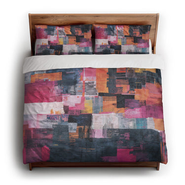 Heidi Blue & Purple king - cotton - White Backing