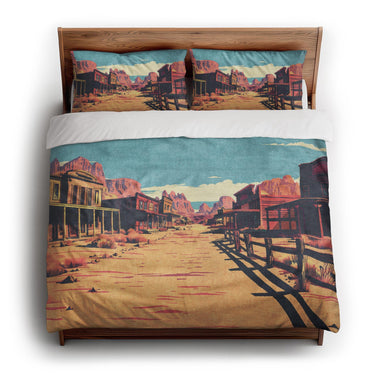 Southwestern Ghost Town king - cotton - White Backing
