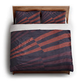 Prisma Purple & Coral king - cotton - White Backing