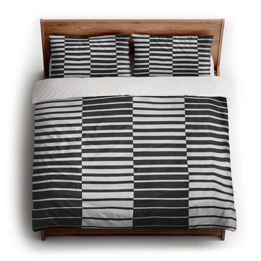 Spectra Black & White king - cotton - White Backing