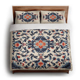 Wilhemina Navy & Red king - cotton - White Backing