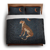 Night Cheetah king - cotton - White Backing