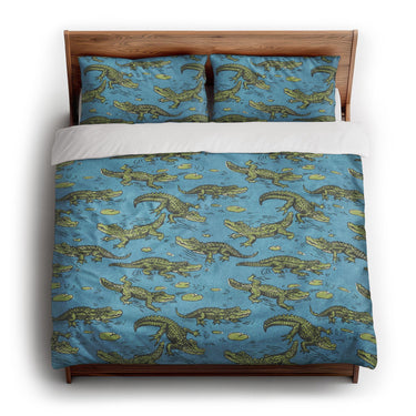 Gator Swamp king - cotton - White Backing