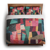 Baxter Pink Multicolor king - cotton - White Backing
