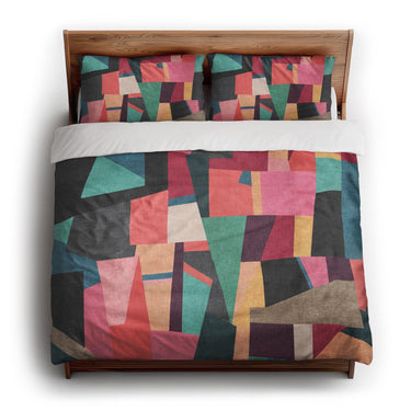 Baxter Pink Multicolor king - cotton - White Backing