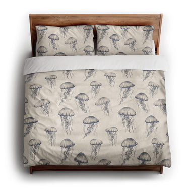 Jellyfish Bloom king - cotton - White Backing