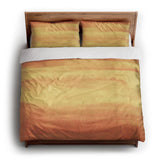Jacinda Watercolor Fire Orange Ombre king - cotton - White Backing