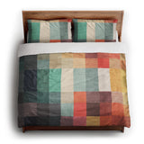 Polyphony Multicolor Earthtone king - cotton - White Backing
