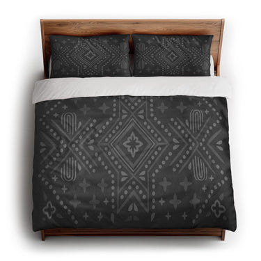 Durand Charcoal Grey king - cotton - White Backing