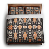 Topanga Black & Yellow king - cotton - White Backing