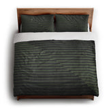 Euclid Black & Green king - cotton - White Backing