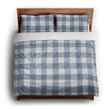 Buffalo Plaid Steel Blue king - cotton - White Backing
