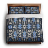 Topanga Navy & Columbia king - cotton - White Backing