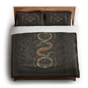 Snake in the Woods king - cotton - White Backing