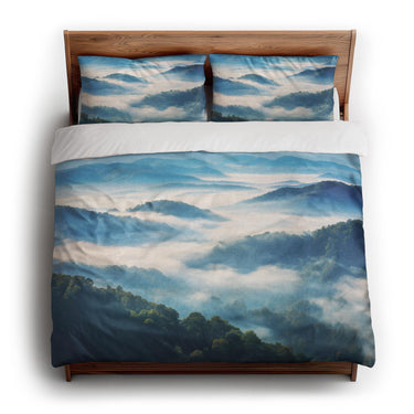 Blue Ridge Mountains king - cotton - White Backing