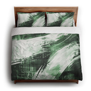 Emil Forest Green king - cotton - White Backing