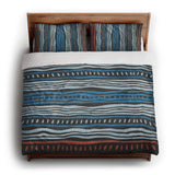 Delsin Blue & Black king - cotton - White Backing