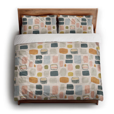 Calliope Ivory Multicolor king - cotton - White Backing