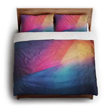 Escaping Light Multicolor king - cotton - White Backing
