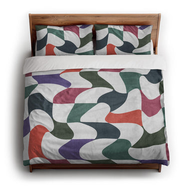 Twyla Checkered Multicolor king - cotton - White Backing